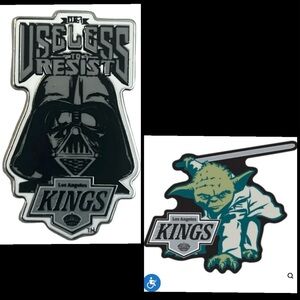 LA Kings Star Wars Darth Vader and Yoda pins / SOLD OUT / NEW packaging
